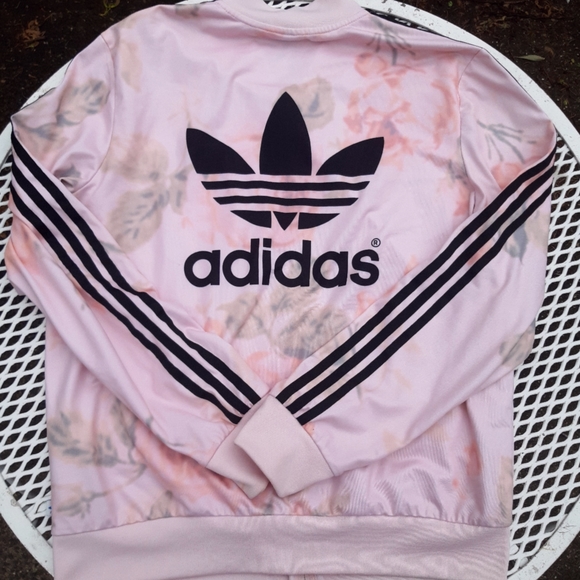 Sold💖Pastel Rose Pink Track Jacket Leggings L - Picture 2 of 6